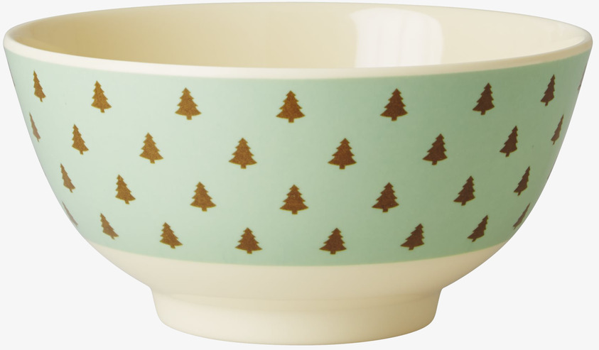 Skål Melamin Christmas Tree från Rice med julgransmotiv