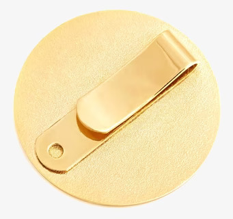 Reflexbrosch Guld Stenar från Firefly på neutral bakgrund