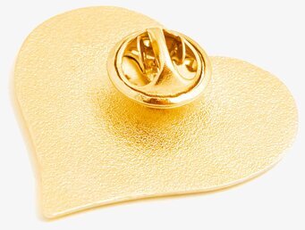 Reflex Pins Guld från Firefly med hjärtformad design