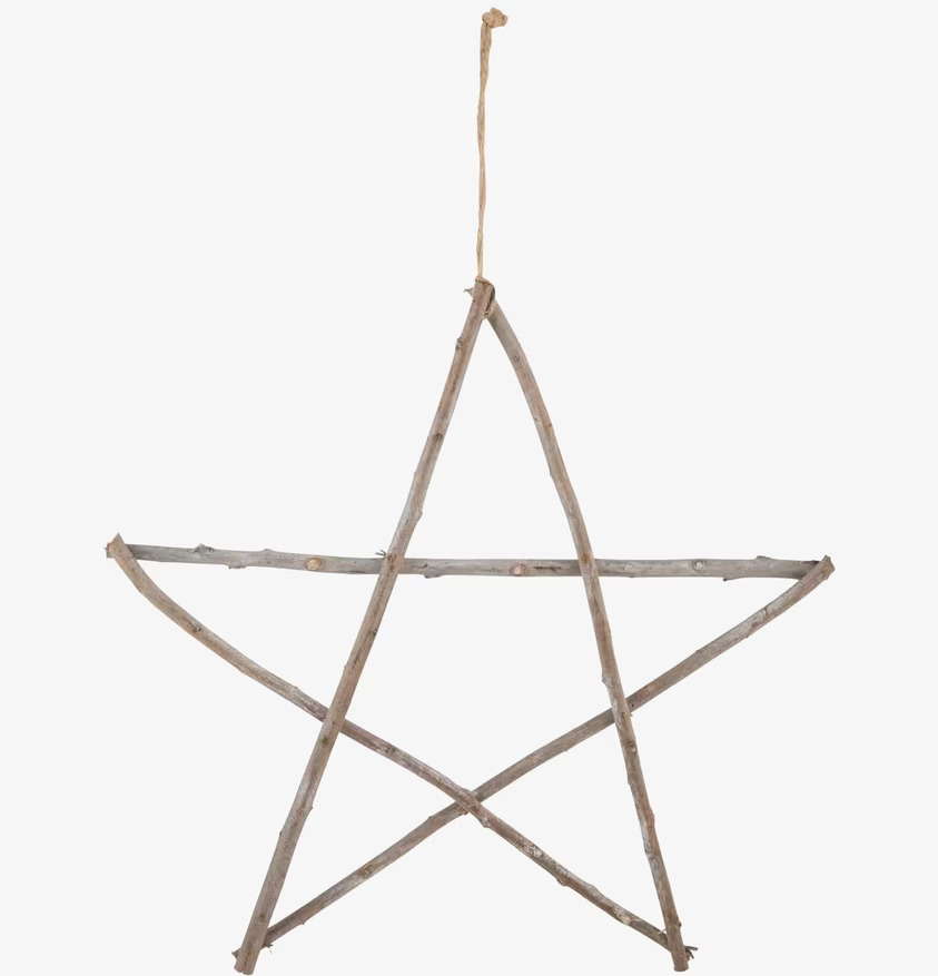 Trästjärna Pinnar L från IB Laursen i naturligt trä