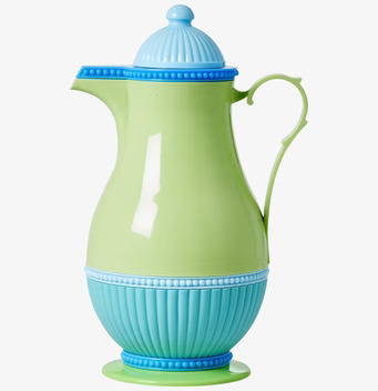 Termos Blå/Grön från Rice med ljusgrön bas och blå detaljer