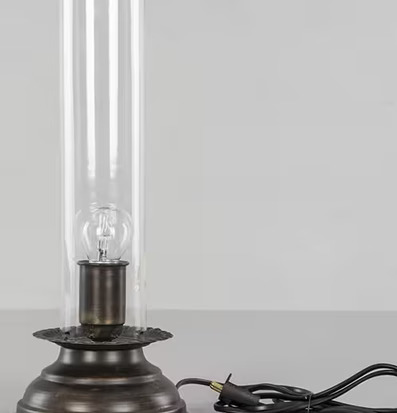 Lampa Antik Brun från A Lot Decoration med glasskärm