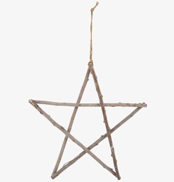 Trästjärna Pinnar M från IB Laursen med rustik design