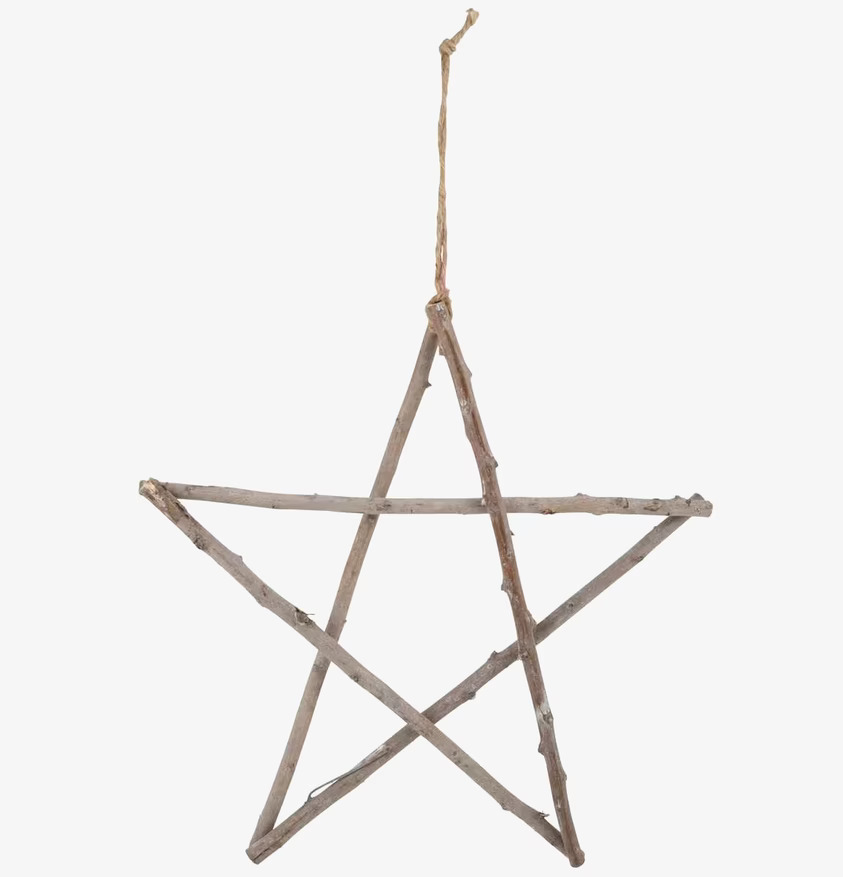 Trästjärna Pinnar M från IB Laursen med rustik design