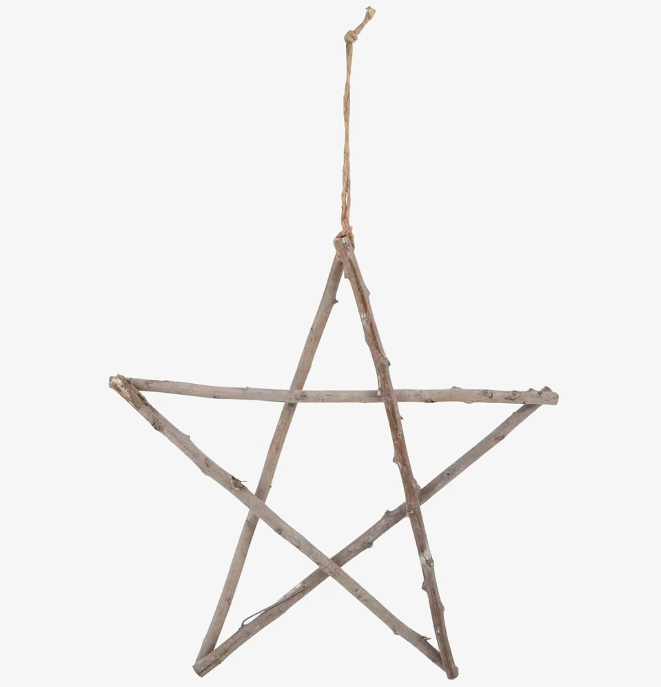 Trästjärna Pinnar M från IB Laursen med rustik design