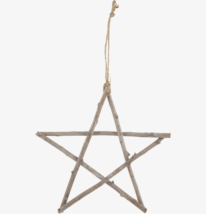 Trästjärna Pinnar S från IB Laursen på vit bakgrund