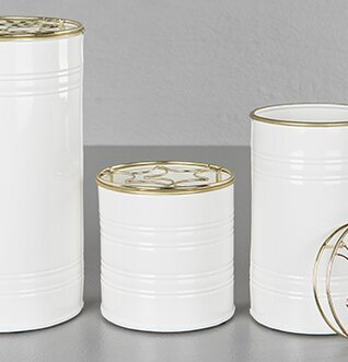 Vas Vit/Guld från A Lot Decoration i tre olika storlekar