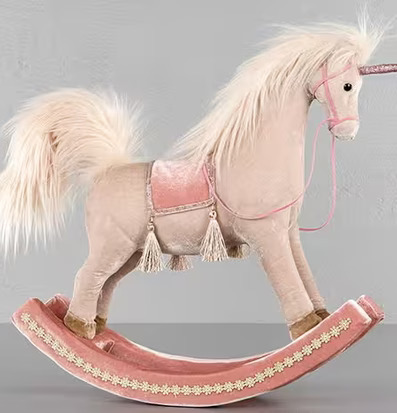 Gunghäst Rosa/Creme från A Lot Decoration, enhörning leksak