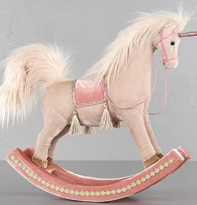 Gunghäst Rosa/Creme från A Lot Decoration, enhörning leksak