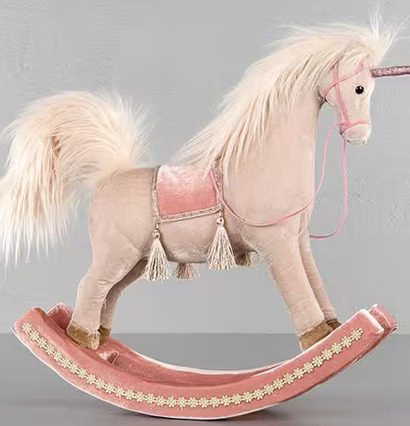 Gunghäst Rosa/Creme från A Lot Decoration, enhörning leksak