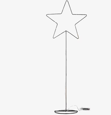 Stjärna Smide Golv Med Ljusslinga från Different Design