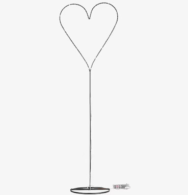 Hjärta Smide Golv Med Ljusslinga från Different Design