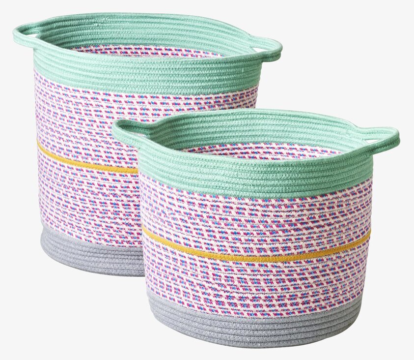 Förvaringskorgar - Multicolor från Rice i färgglad design