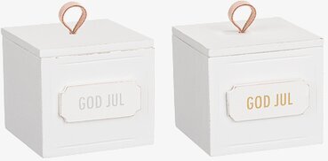 Trälåda God Jul från Different Design med vit yta och text