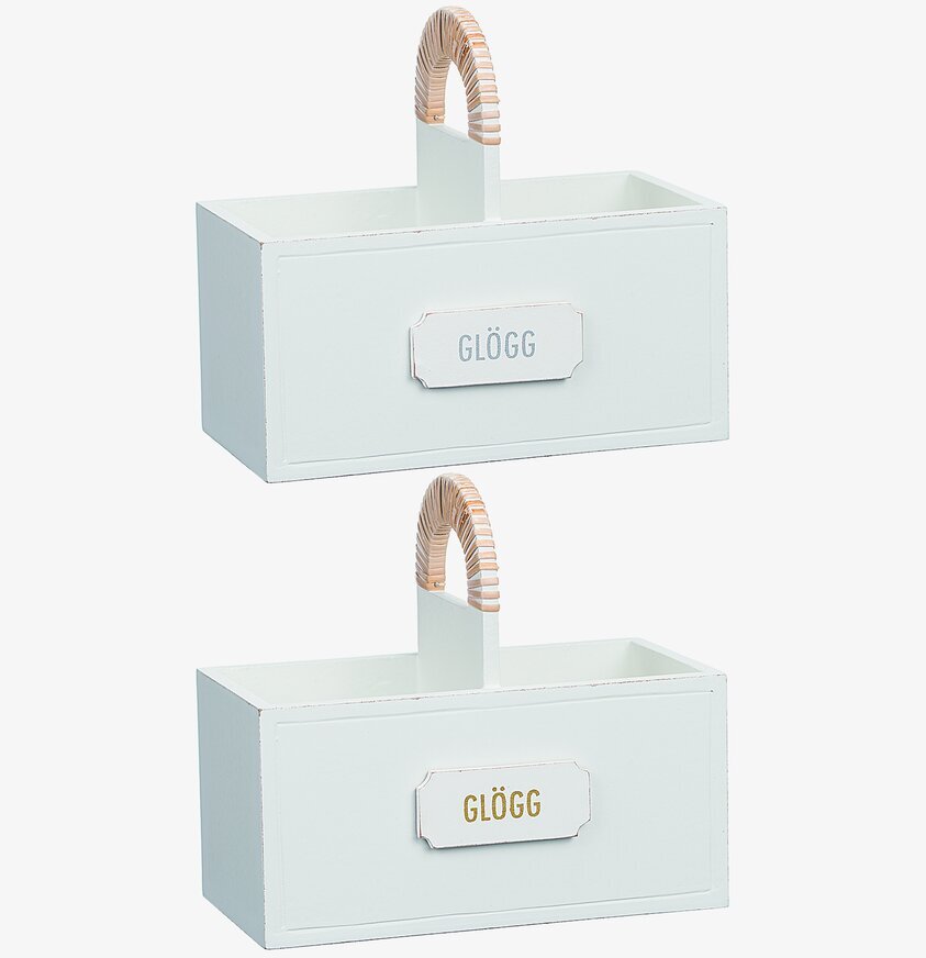 Trälåda Glögg från Different Design med handtag och etikett