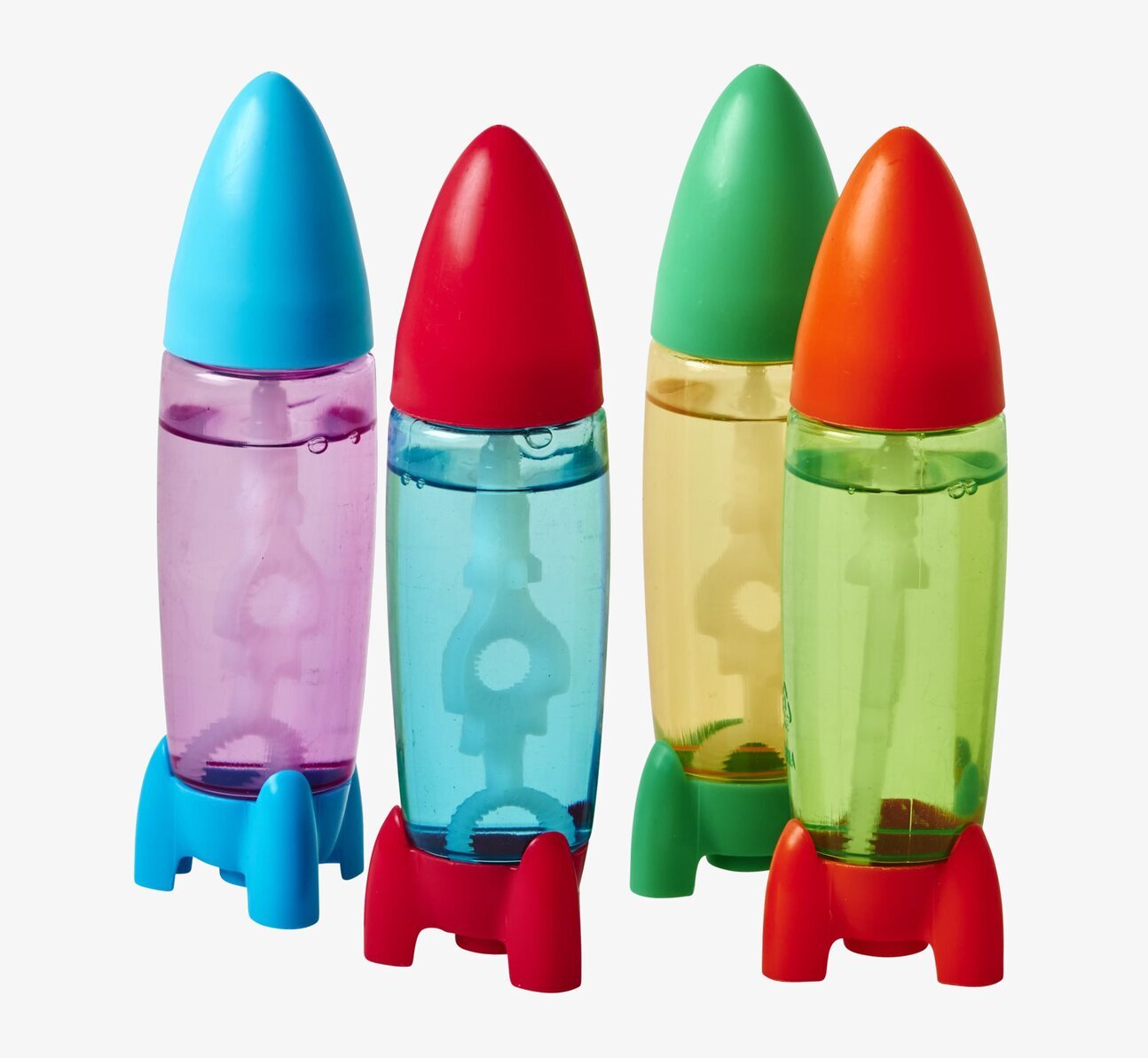 Såpbubblor Rymdskepp från Rice i fyra färgglada flaskor