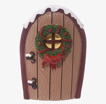 Juldörr Inkl Önskeburk från Puckator, juldekoration i trä