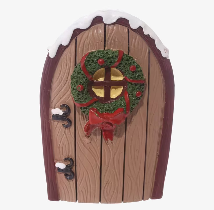 Juldörr Inkl Önskeburk från Puckator, juldekoration i trä