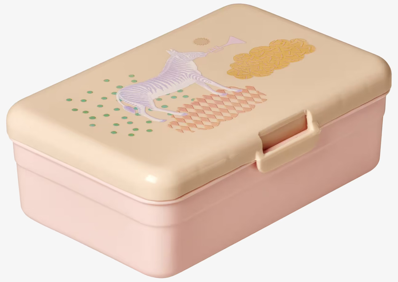 Lunchbox Animal Print L från Rice med färgglatt djurtryck