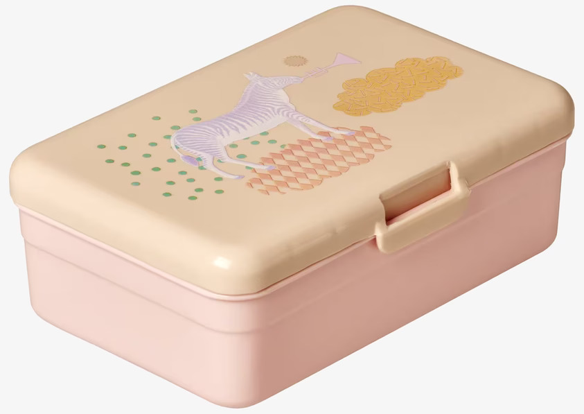 Lunchbox Animal Print L från Rice med färgglatt djurtryck