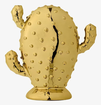 Kaktus Guld Dot från Bloomingville i glänsande keramik