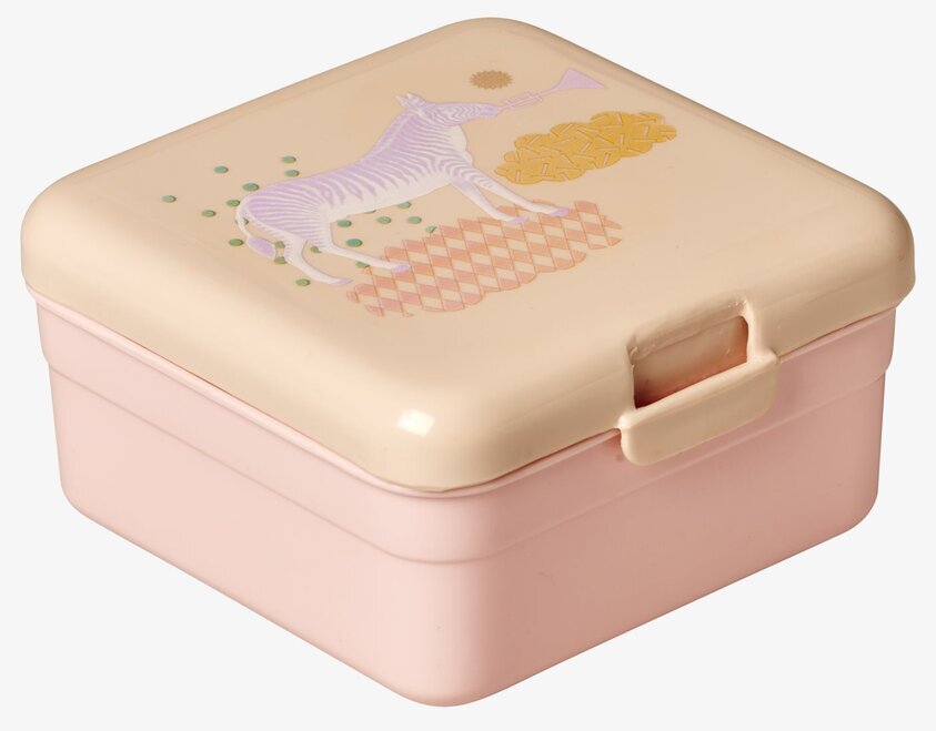 Lunchbox Animal Print S från Rice med zebra och trumpet