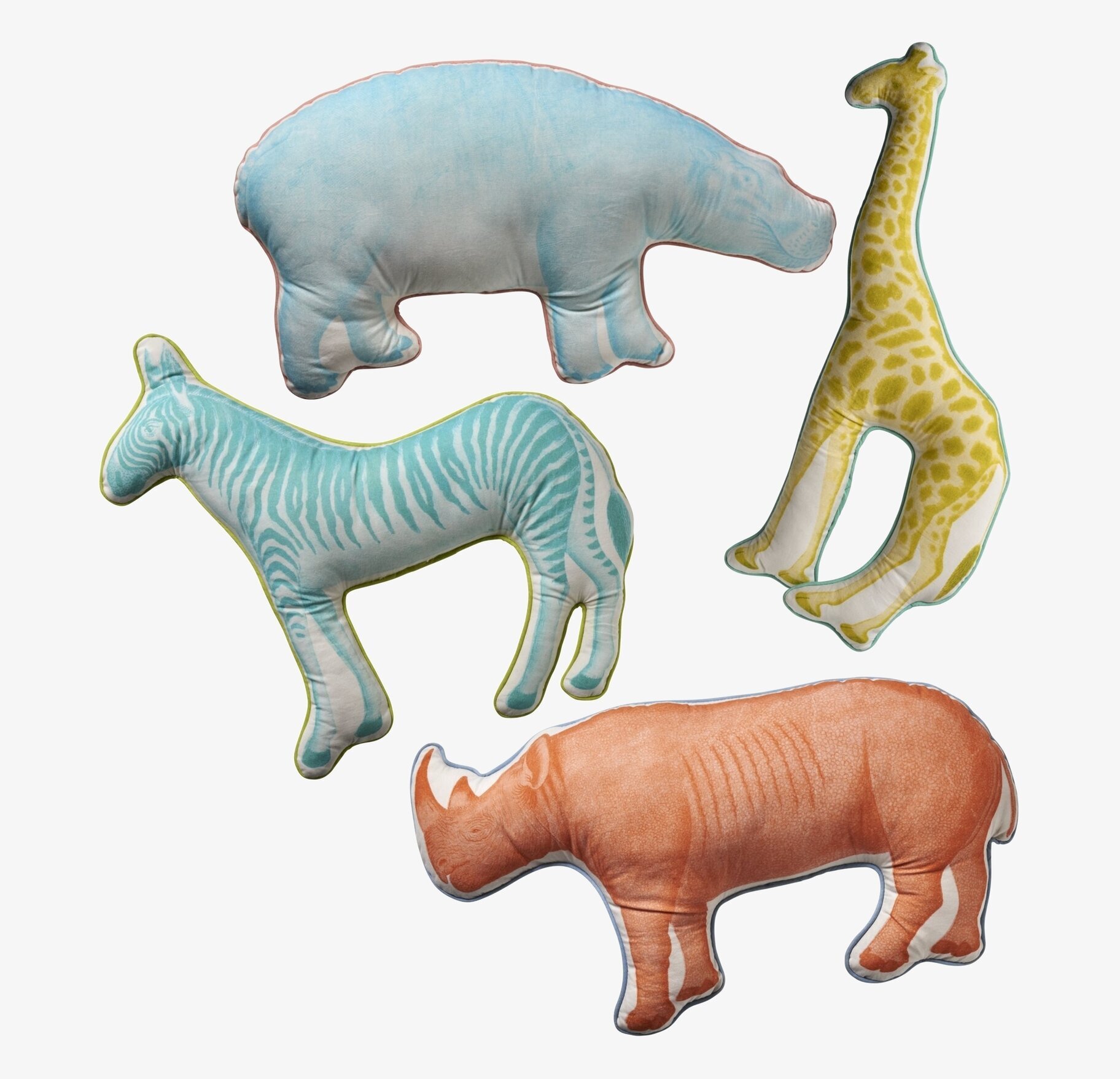 Kudde Digitalprint Giraff från Rice med detaljerat mönster