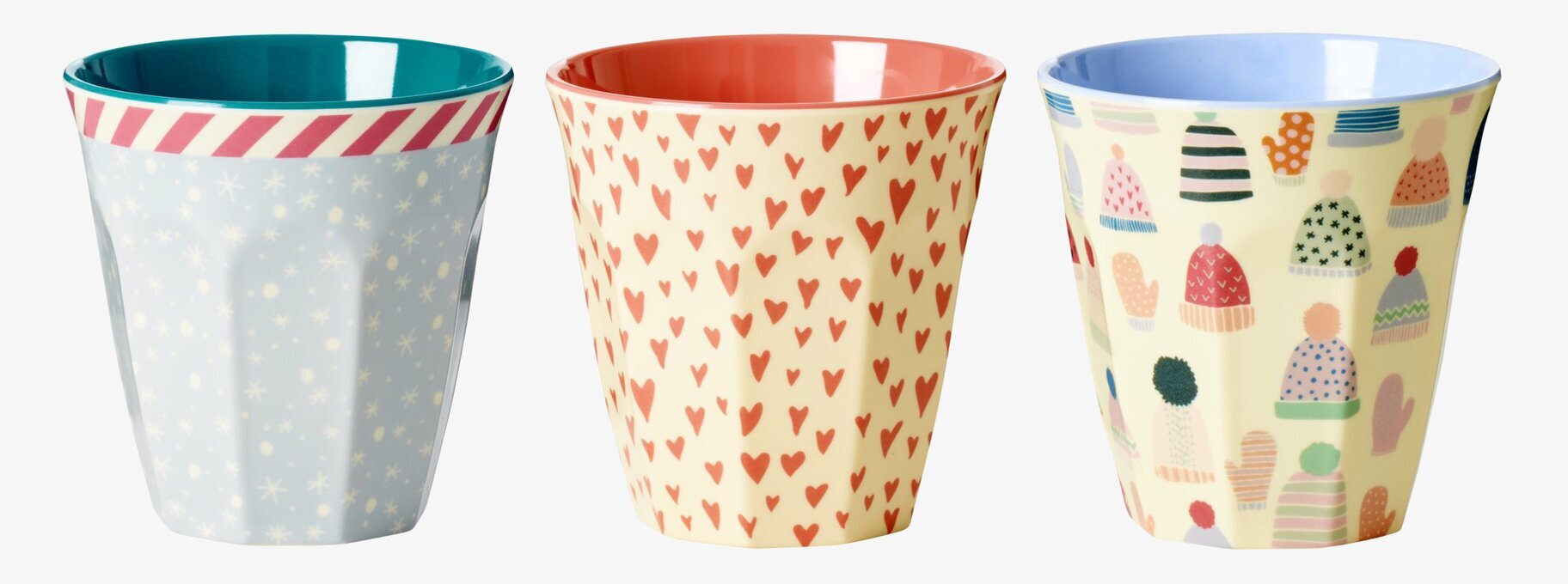 Mugg X-mas Mössor & Vantar från Rice med festliga mönster