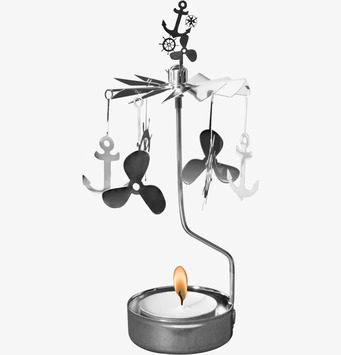 Bild av ett marint änglaspel med ljus och skuggspel