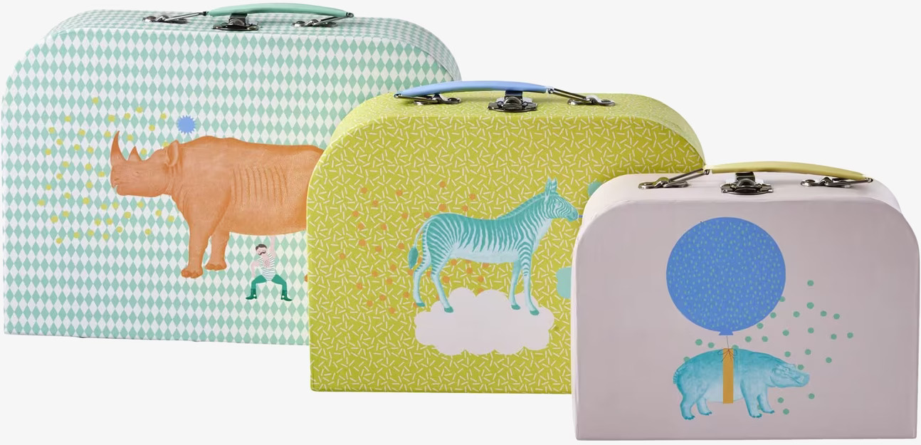 Väskor Cardboard Animal Print från Rice med djurmotiv