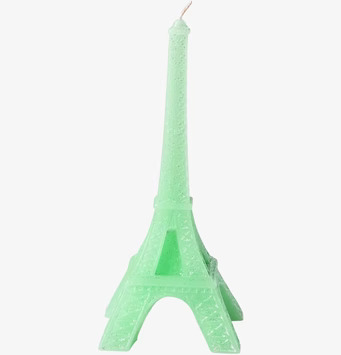 Ljus Eiffeltornet Grön från Rice, dekorativt grönt ljus
