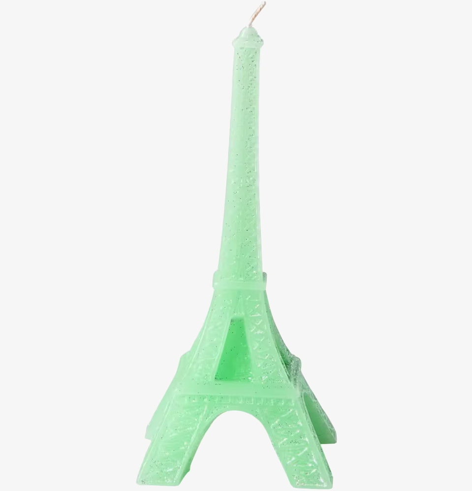 Ljus Eiffeltornet Grön från Rice, dekorativt grönt ljus