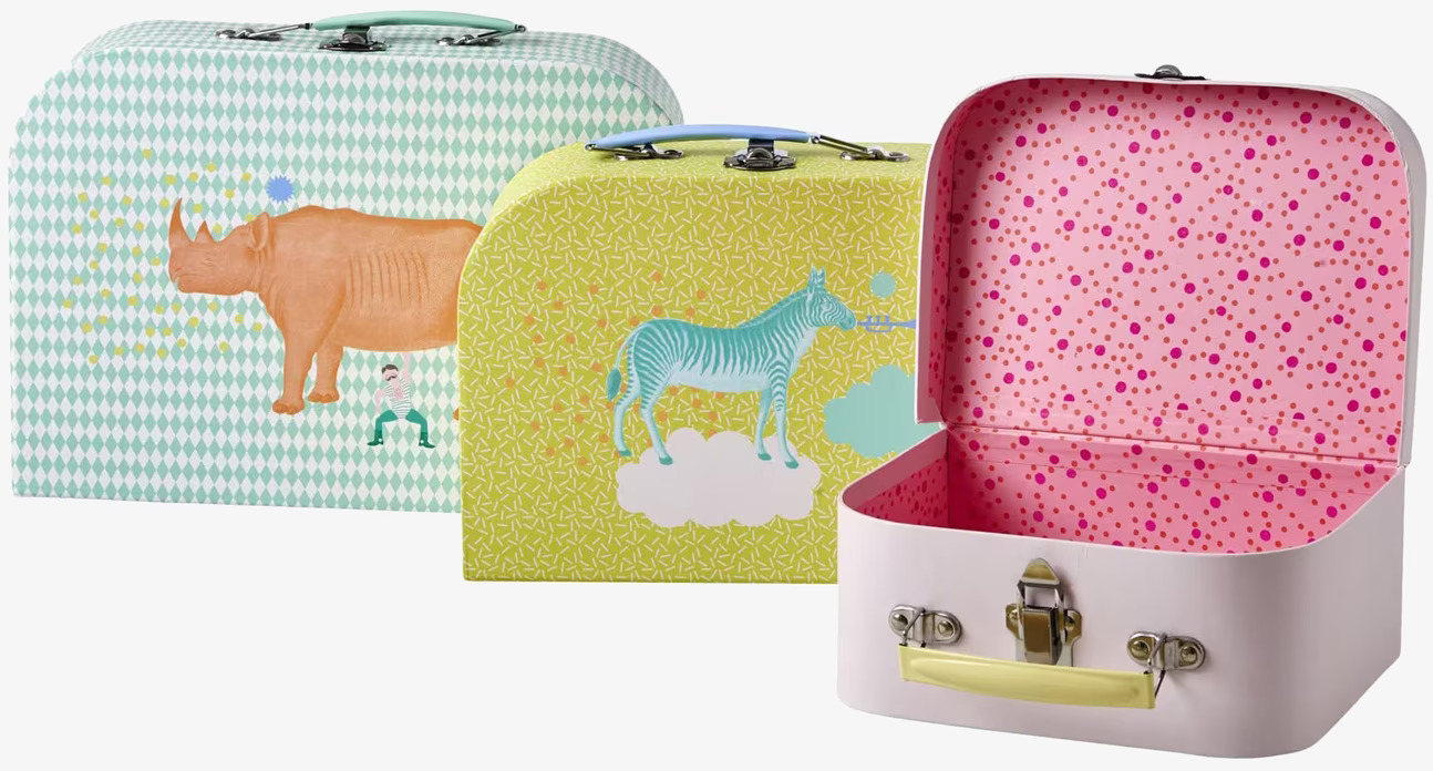 Väskor Cardboard Animal Print från Rice med djurtryck