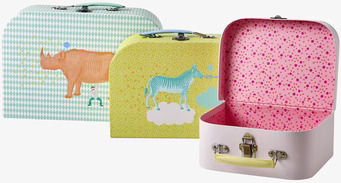 Väskor Cardboard Animal Print från Rice med djurtryck