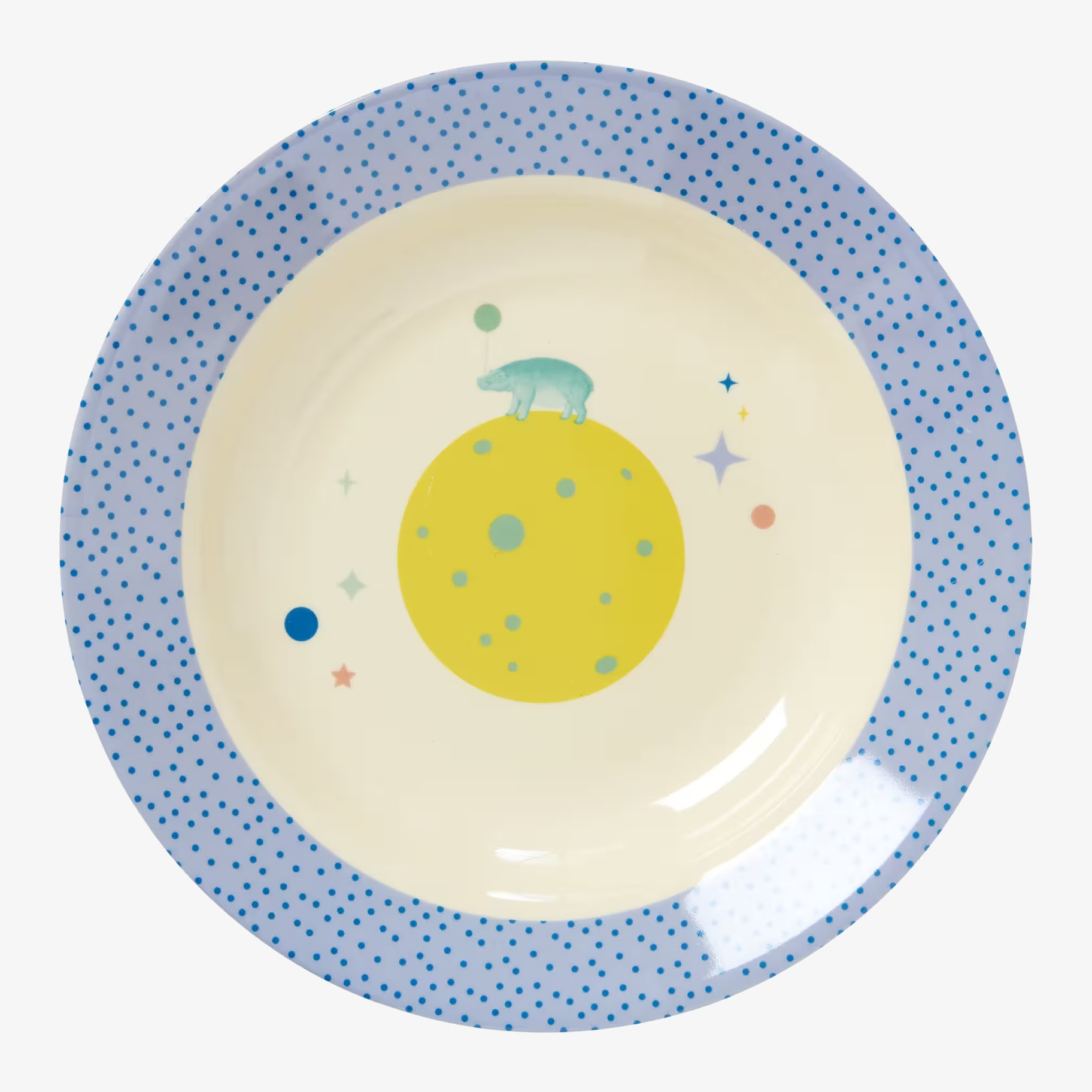 Djup Tallrik Universe Print från Rice med kosmiskt motiv