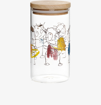 Glasburk Icons M från Poul Pava med lekfulla illustrationer