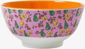 Skål Melamin Päron från Rice med färgglatt päronmönster