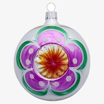 Julgranskula L Vintage Style från Rice med blommotiv