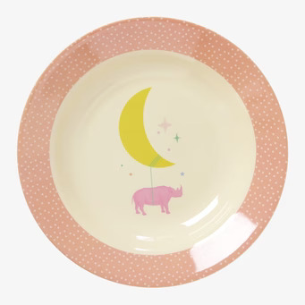 Djup Tallrik Universe Print från Rice med fantasifullt motiv