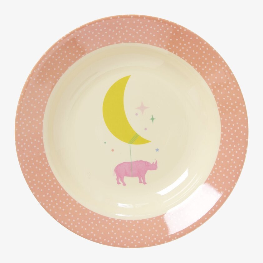 Djup Tallrik Universe Print från Rice med fantasifullt motiv