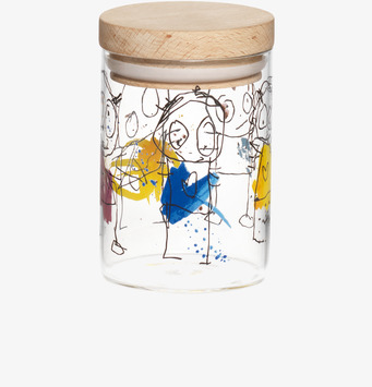 Glasburk Kryddor Icons från Poul Pava med trälock och motiv