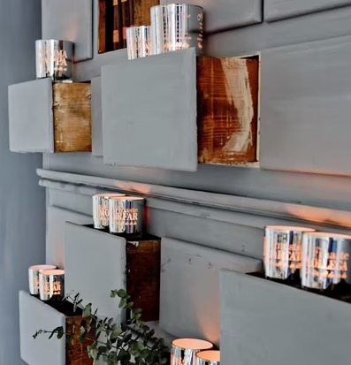 Majas Cottage Finaste Mamma & Pappa ljushållare på hyllor