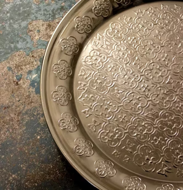 Metallfat Oriental Butterfly Ø 40 cm från Majas Cottage