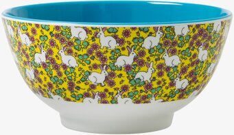 Skål Melamin Kanin från Rice med färgglatt kaninmönster