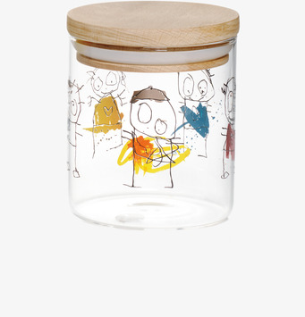 Glasburk Icons S från Poul Pava med färgglada illustrationer