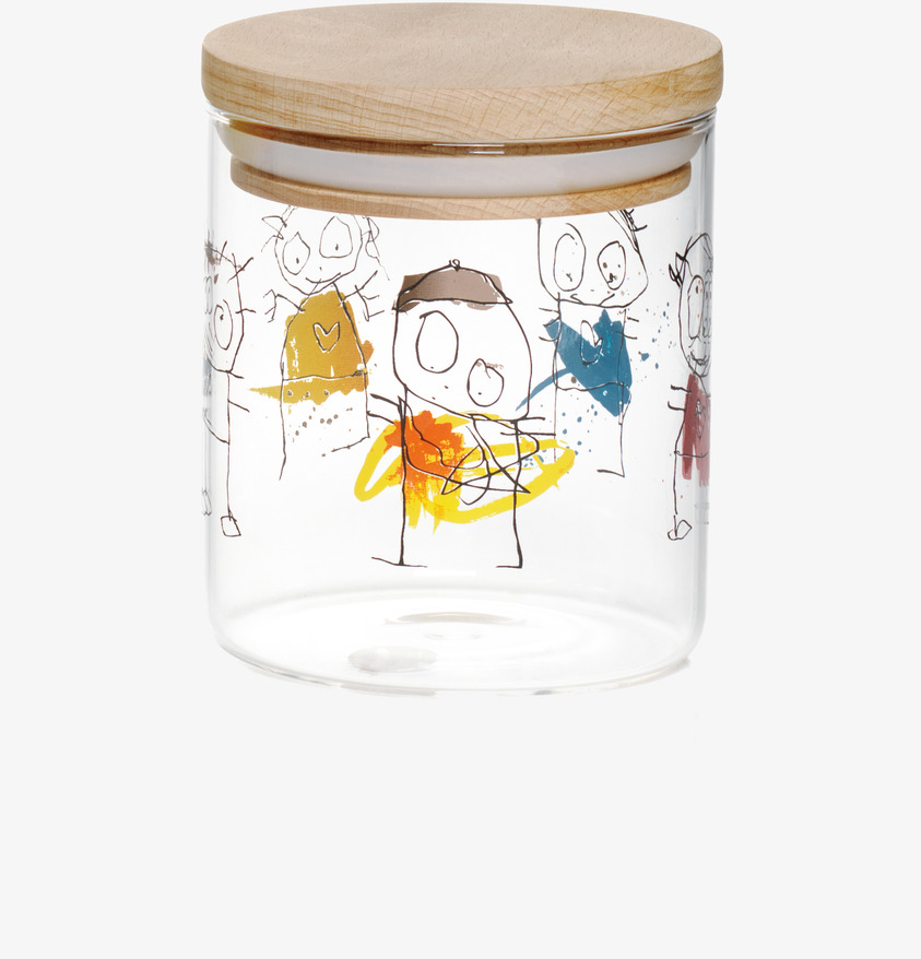 Glasburk Icons S från Poul Pava med färgglada illustrationer