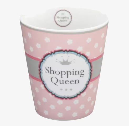 Happy Mugs - Shopping Queen från Krasilnikoff i rosa design