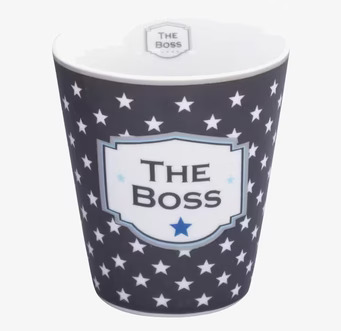 Happy Mugs - The Boss från Krasilnikoff med stjärnmönster