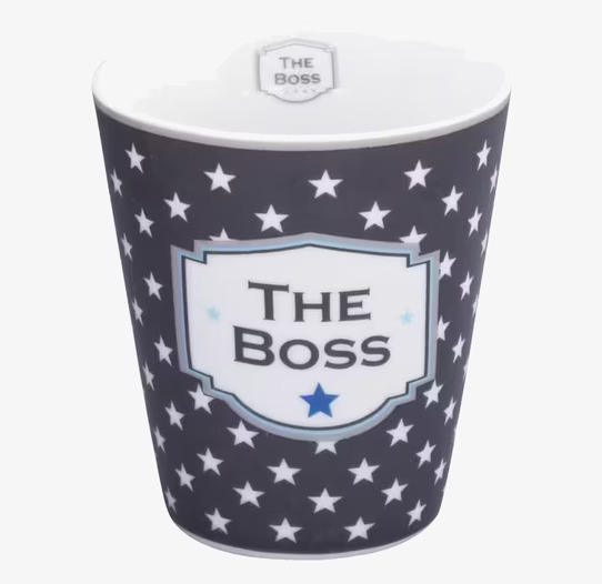 Happy Mugs - The Boss från Krasilnikoff med stjärnmönster