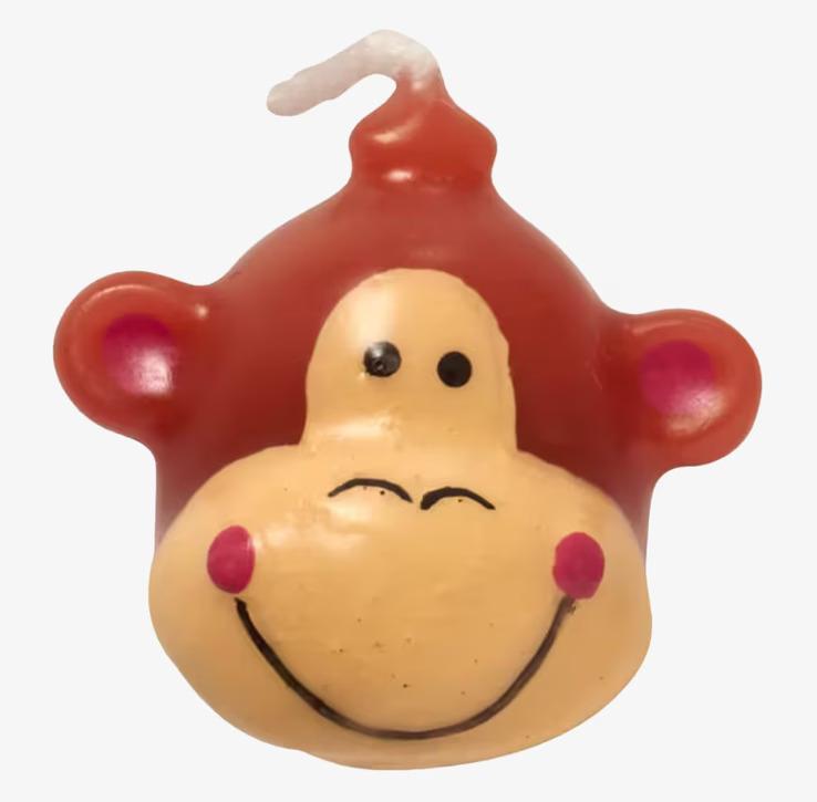 Tårt & Kakljus från Rice, en glad apa för festliga bakverk